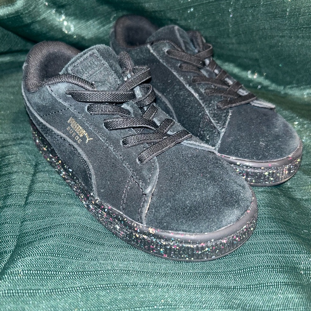 Puma Black Sneakers with Glitter Sole